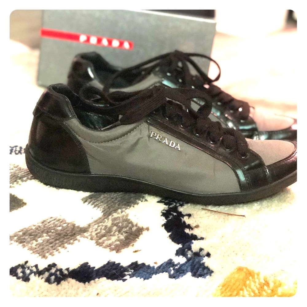 Prada Sport Women's Nylon and Leather Sneakers